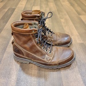 Timberland Earthkeeper Boots Size 10 M Mid 6" Brown Distressed Leather 15551